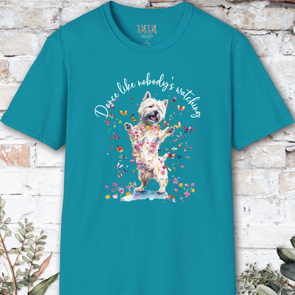 Cairn Terrier #1 "Dance like nobody's watching" unisex T shirt