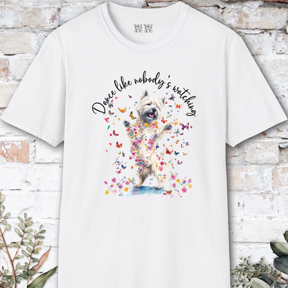 Cairn Terrier #1 "Dance like nobody's watching" unisex T shirt