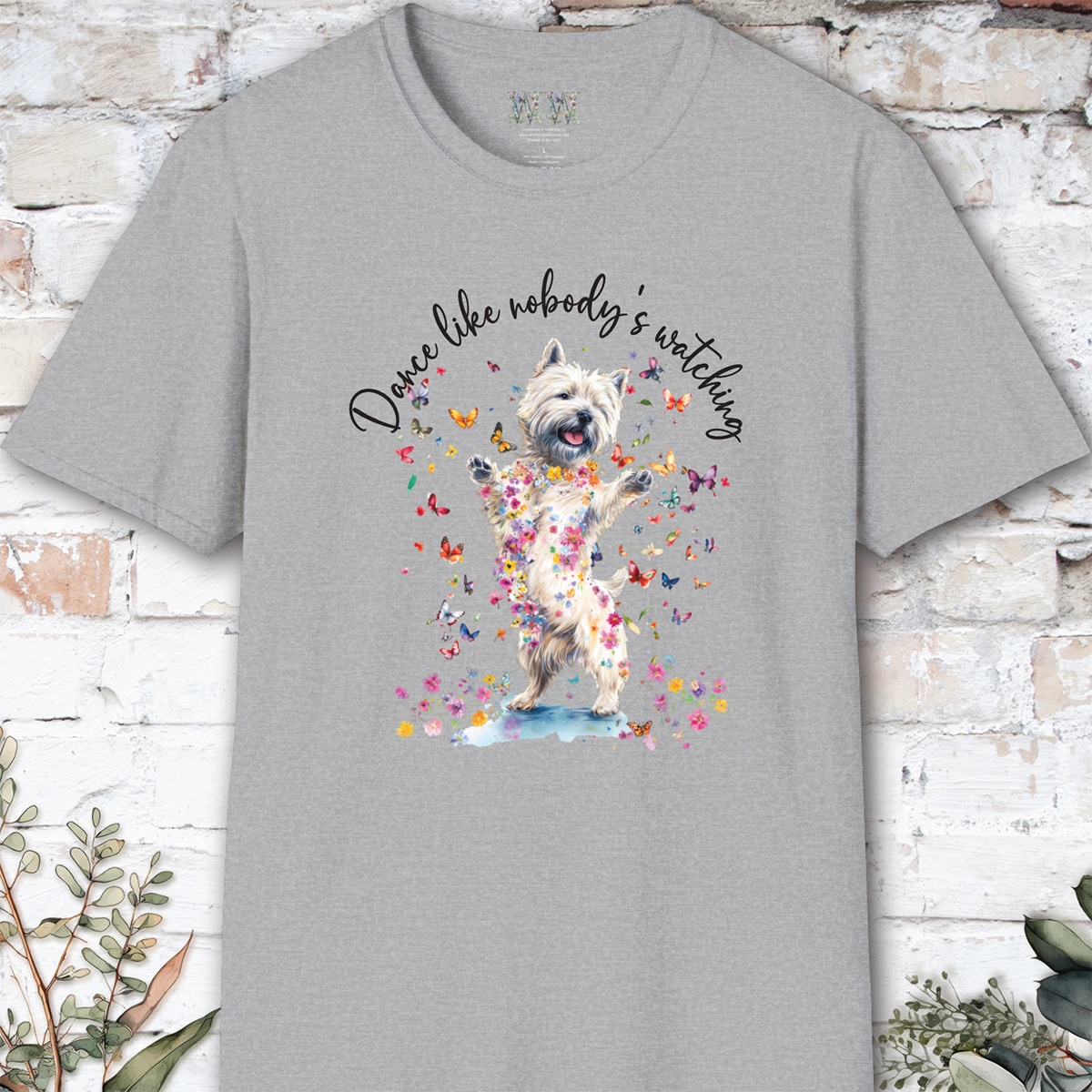 Cairn Terrier #1 "Dance like nobody's watching" unisex T shirt