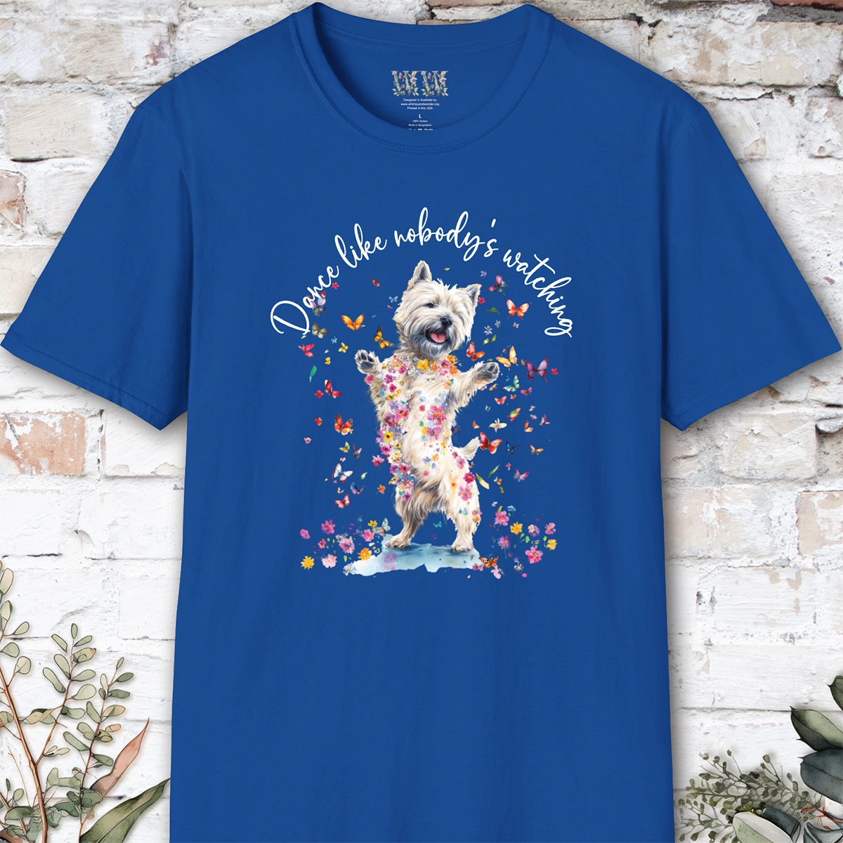 Cairn Terrier #1 "Dance like nobody's watching" unisex T shirt