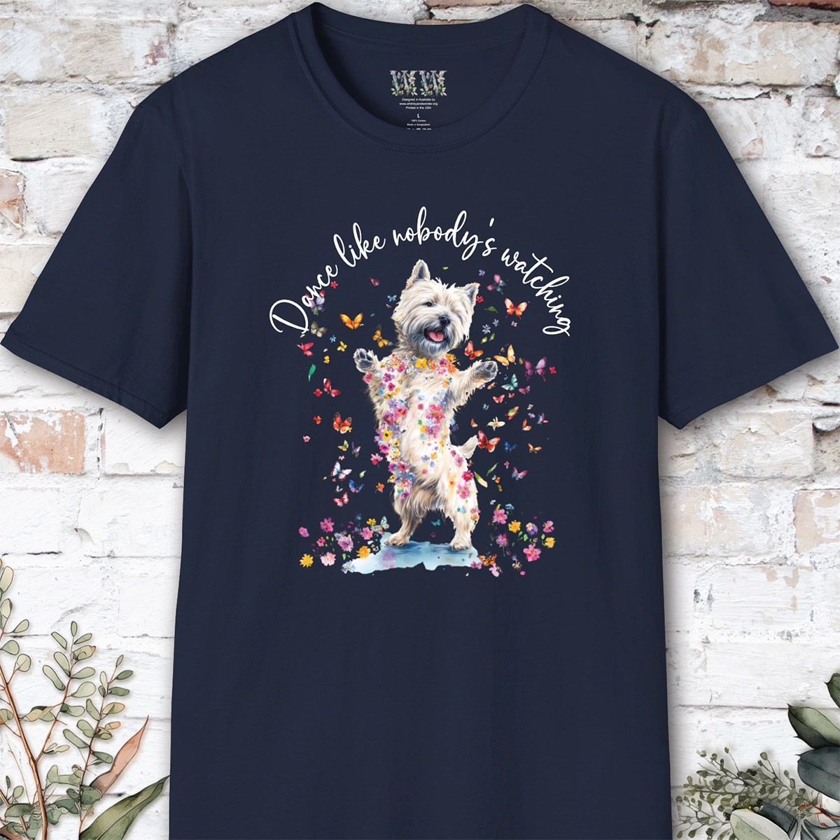 Cairn Terrier #1 "Dance like nobody's watching" unisex T shirt