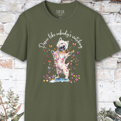 Cairn Terrier #1 "Dance like nobody's watching" unisex T shirt