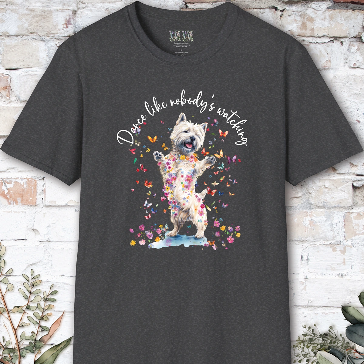 Cairn Terrier #1 "Dance like nobody's watching" unisex T shirt