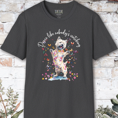 Cairn Terrier #1 "Dance like nobody's watching" unisex T shirt