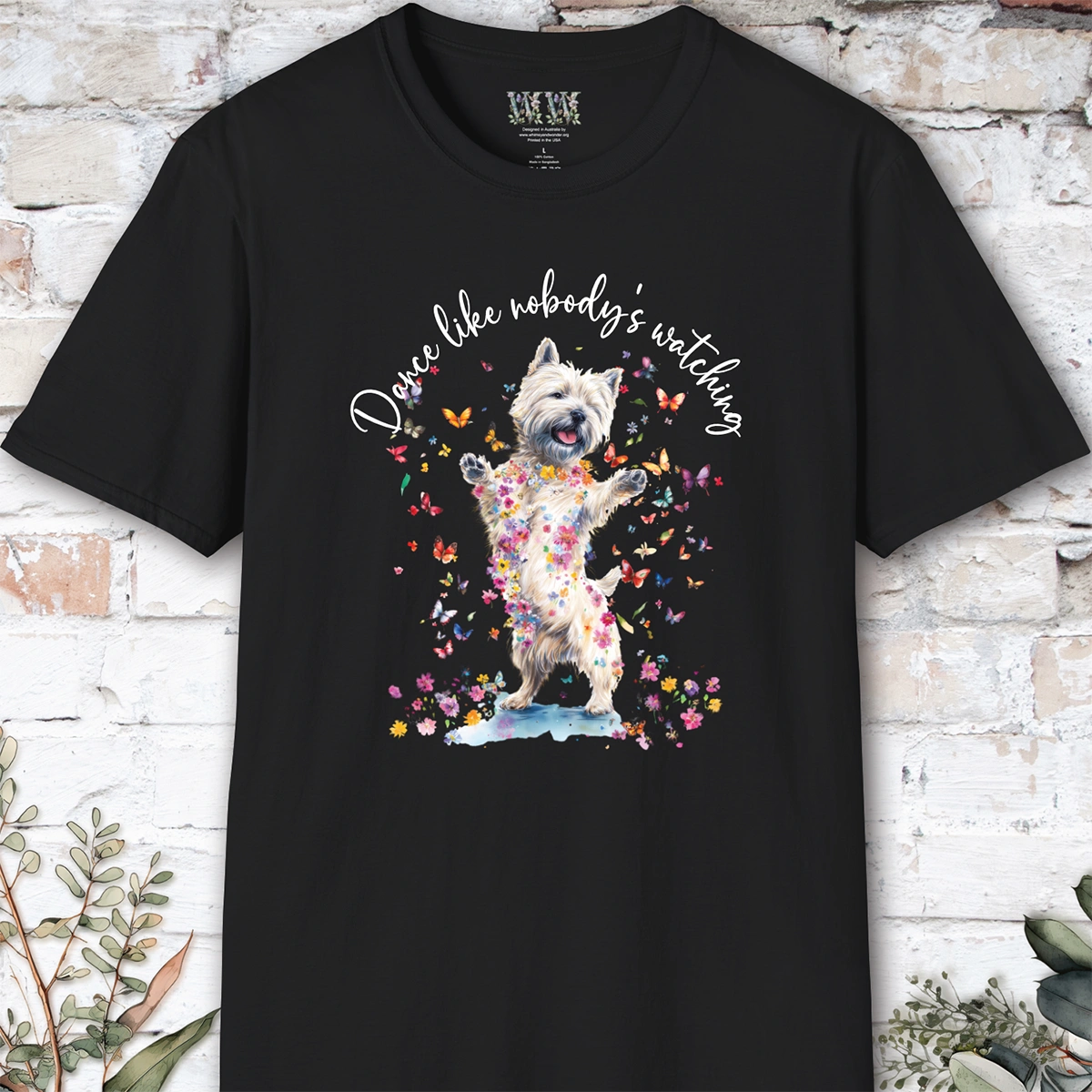 Cairn Terrier #1 "Dance like nobody's watching" unisex T shirt