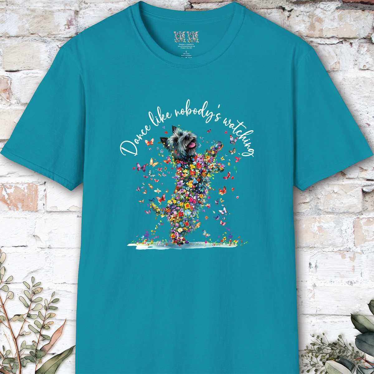 Cairn Terrier #2 "Dance like nobody's watching" unisex T shirt