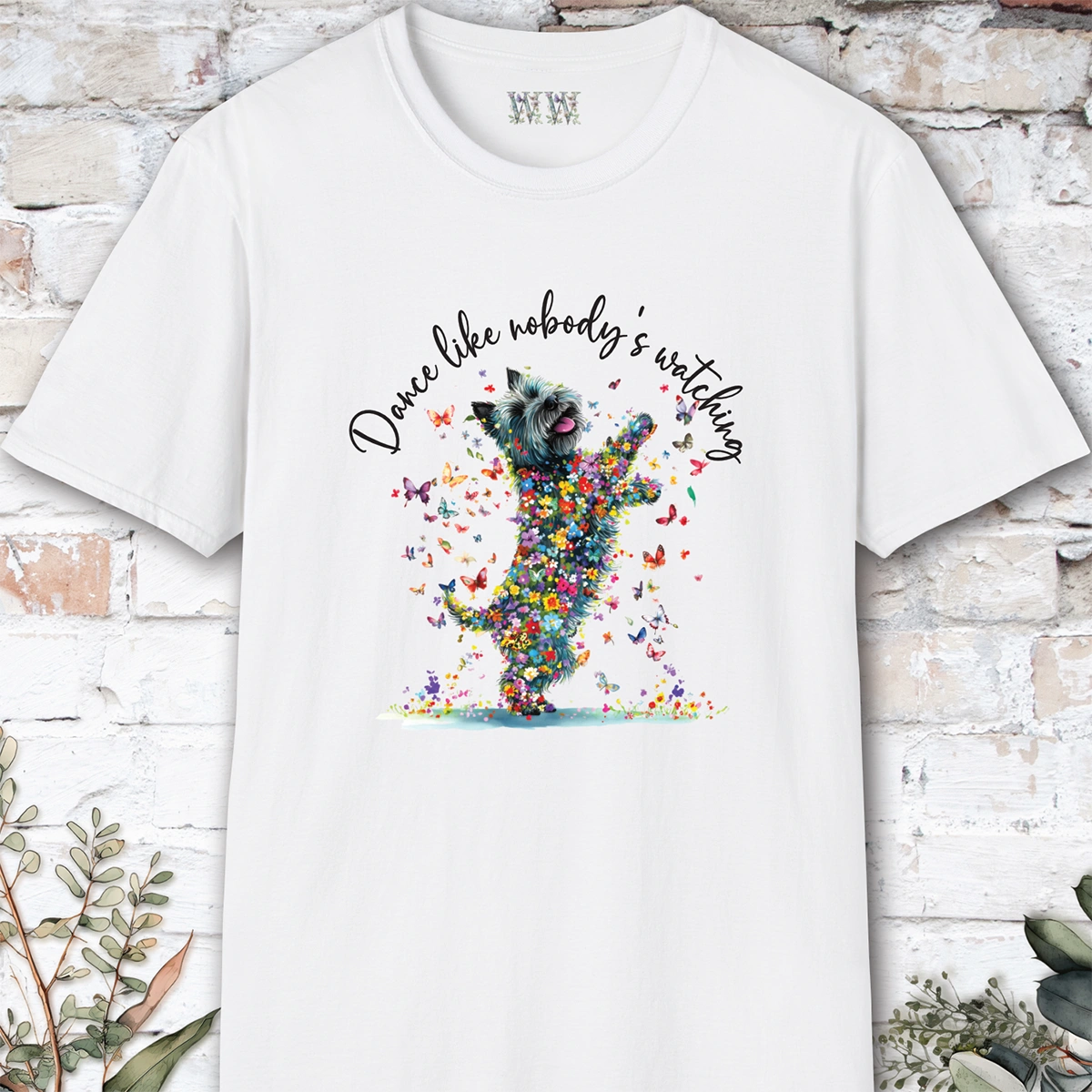 Cairn Terrier #2 "Dance like nobody's watching" unisex T shirt