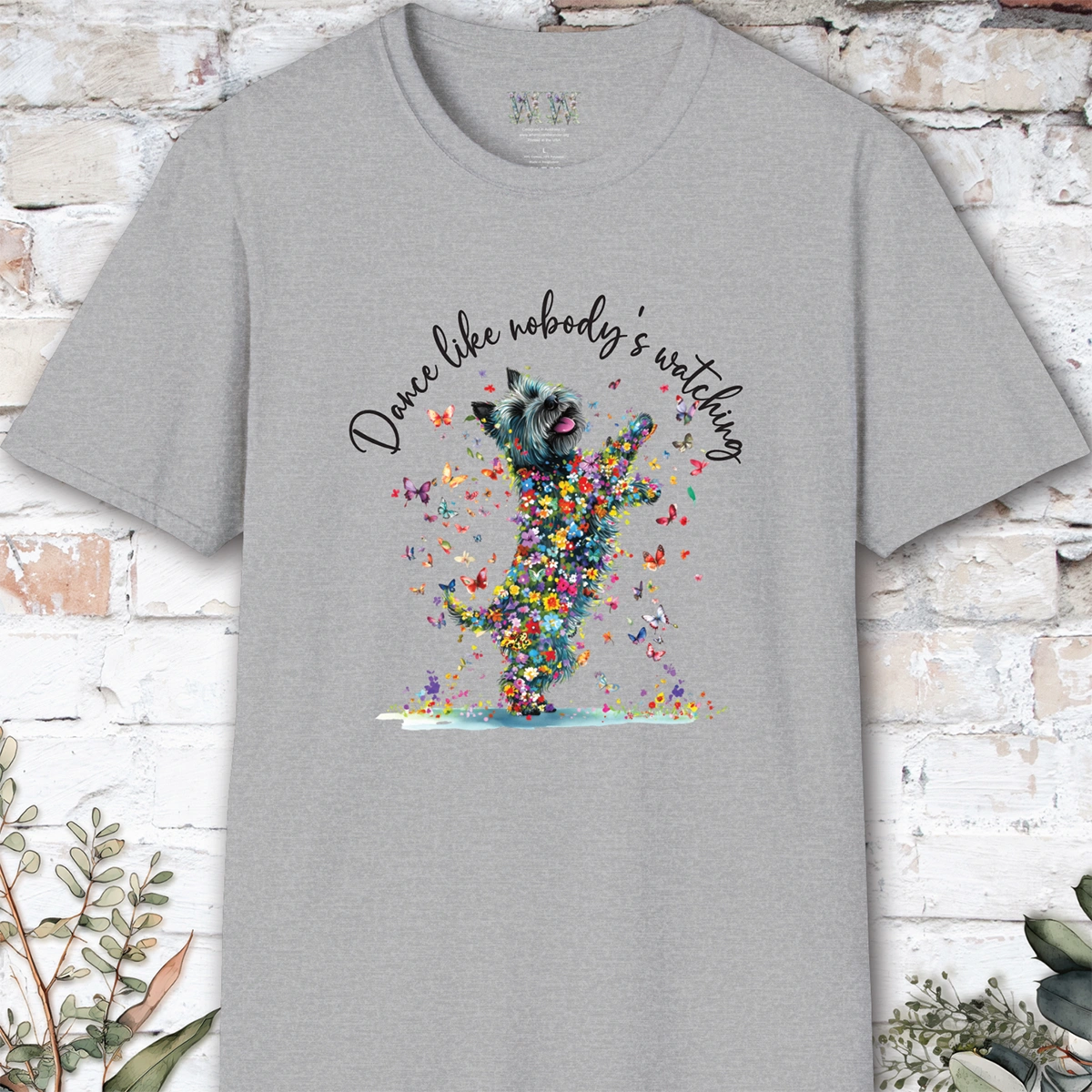 Cairn Terrier #2 "Dance like nobody's watching" unisex T shirt