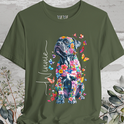 Cane Corso Floral Personalized T shirt