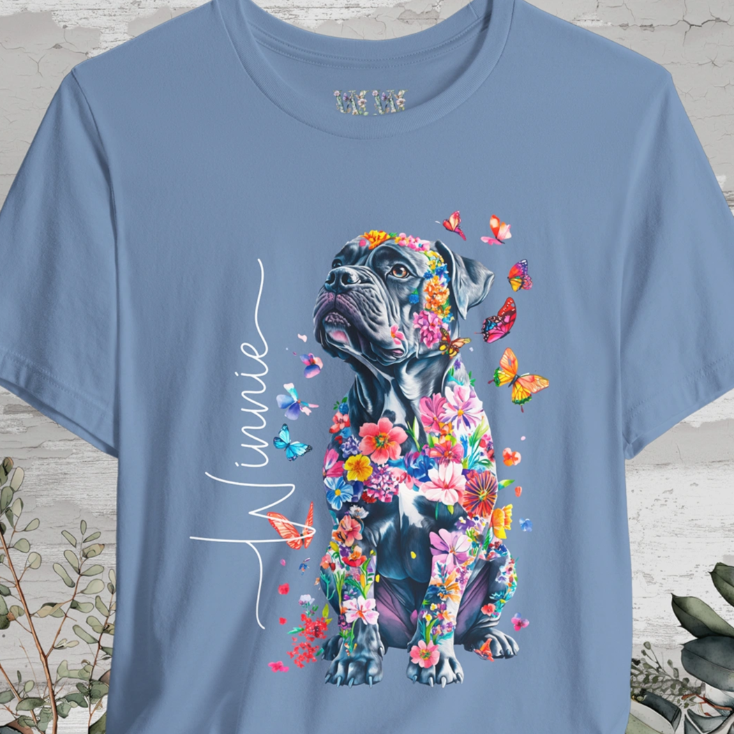 Cane Corso Floral Personalized T shirt