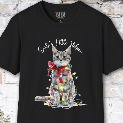 Cat #1 Santa's little helper. unisex T shirt