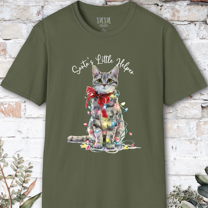 Cat #1 Santa's little helper. unisex T shirt