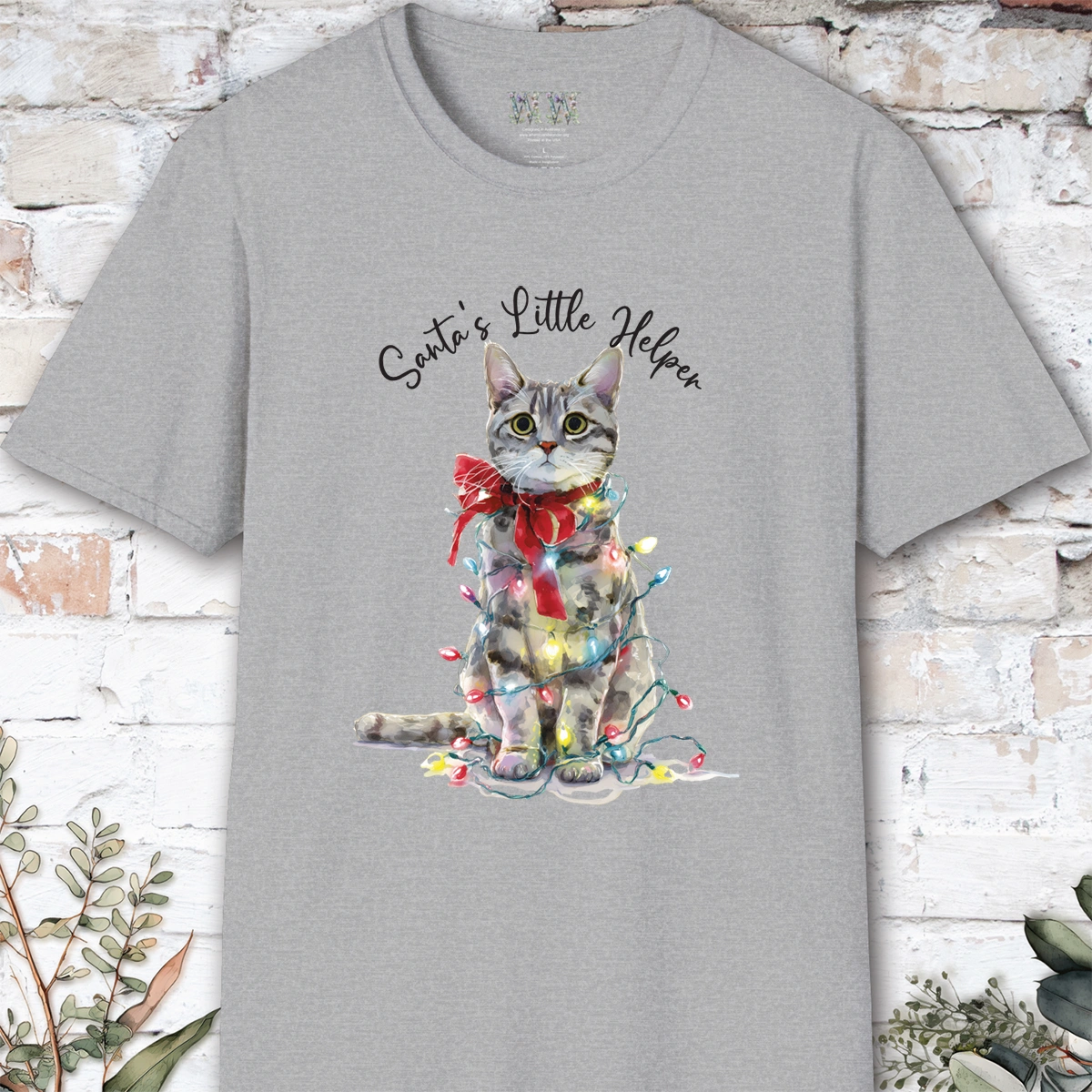 Cat #1 Santa's little helper. unisex T shirt