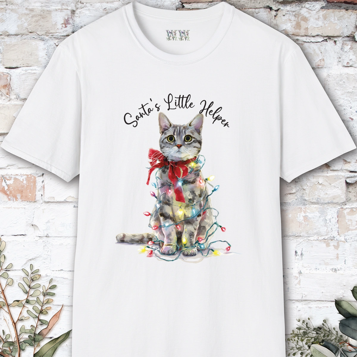 Cat #1 Santa's little helper. unisex T shirt