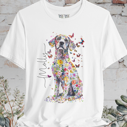 Catahoulas Floral  Personalized T shirt
