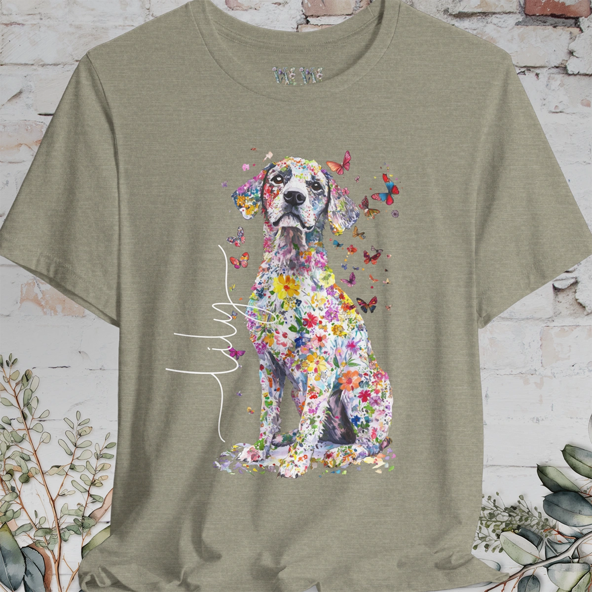 Catahoulas Floral  Personalized T shirt