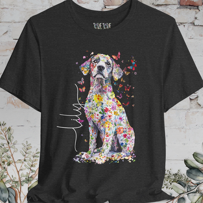 Catahoulas Floral  Personalized T shirt