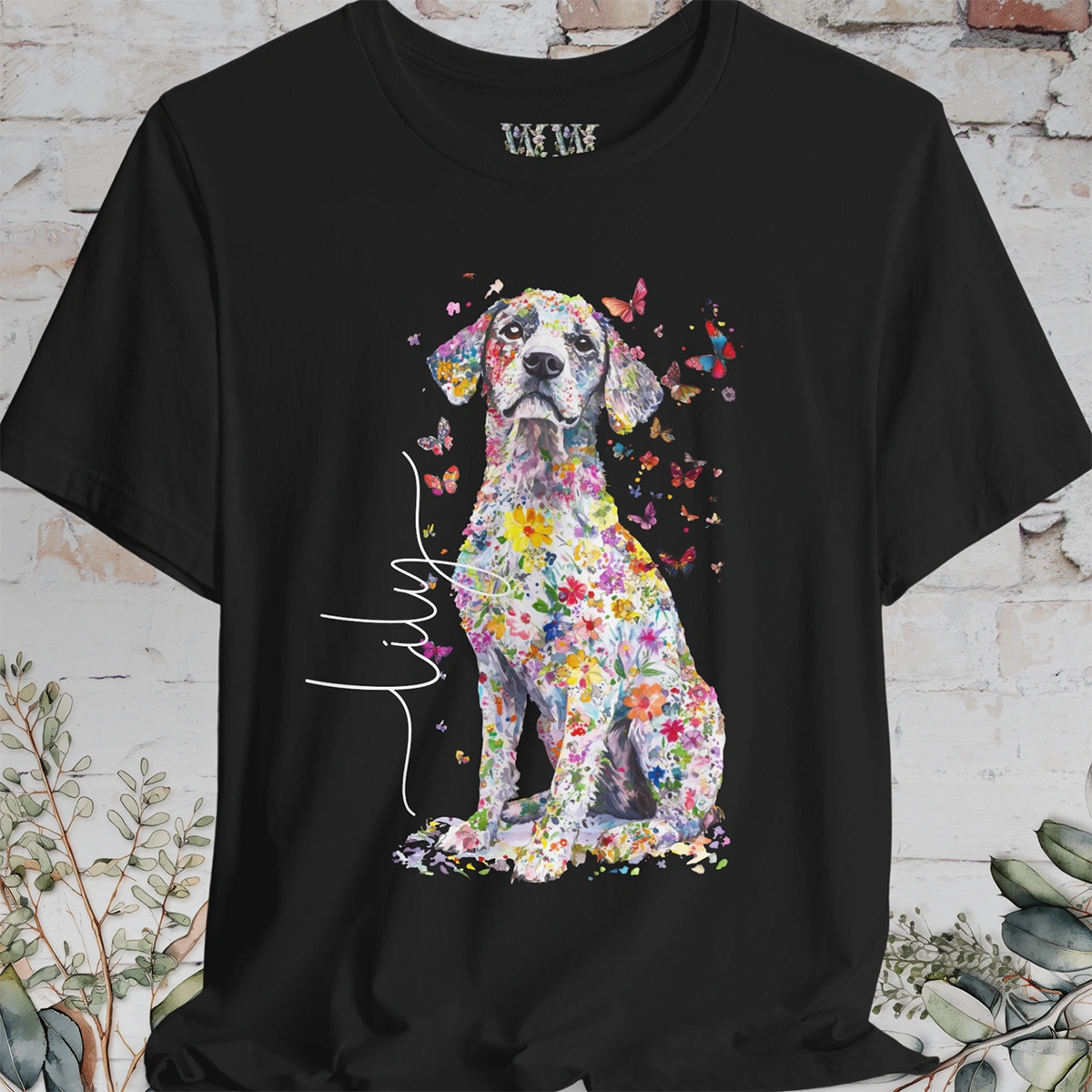 Catahoulas Floral  Personalized T shirt