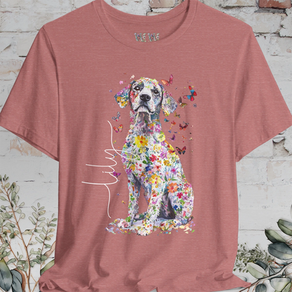 Catahoulas Floral  Personalized T shirt