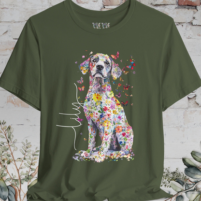 Catahoulas Floral  Personalized T shirt