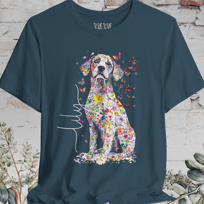 Catahoulas Floral  Personalized T shirt