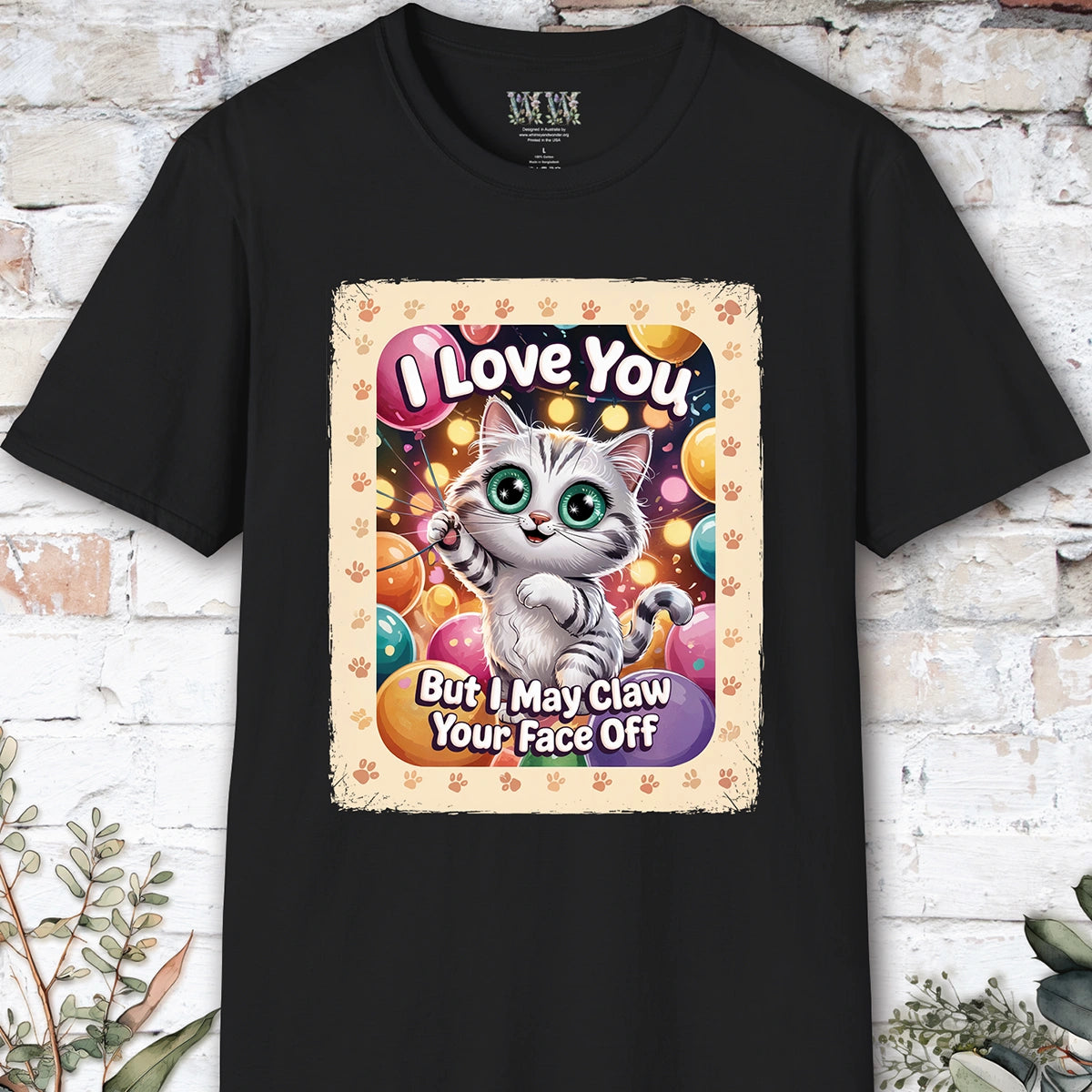 I Love You Cat #1 T shirt