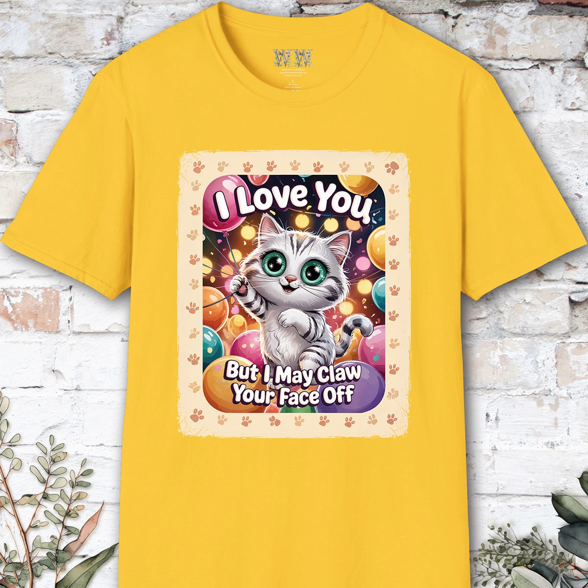 I Love You Cat #1 T shirt