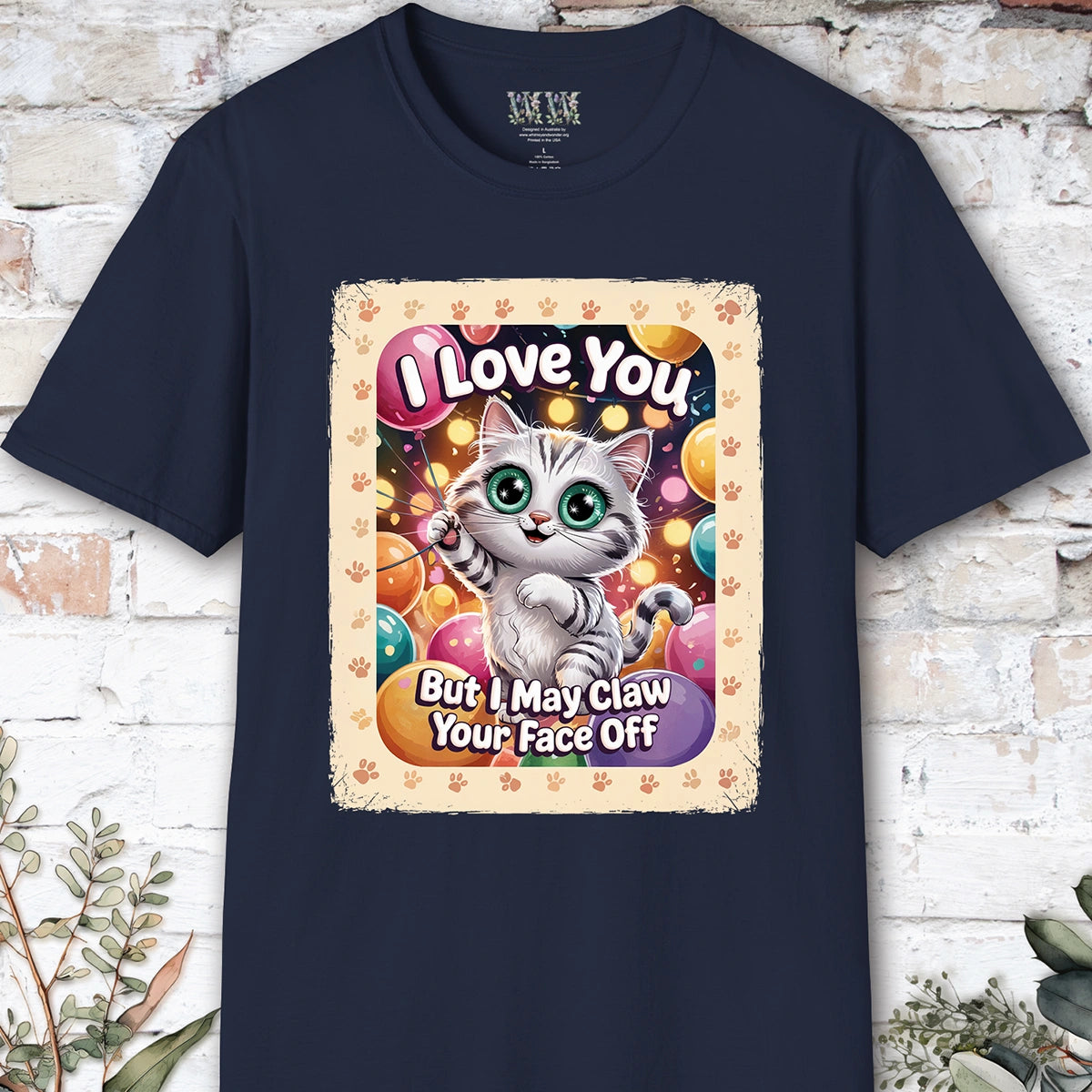 I Love You Cat #1 T shirt