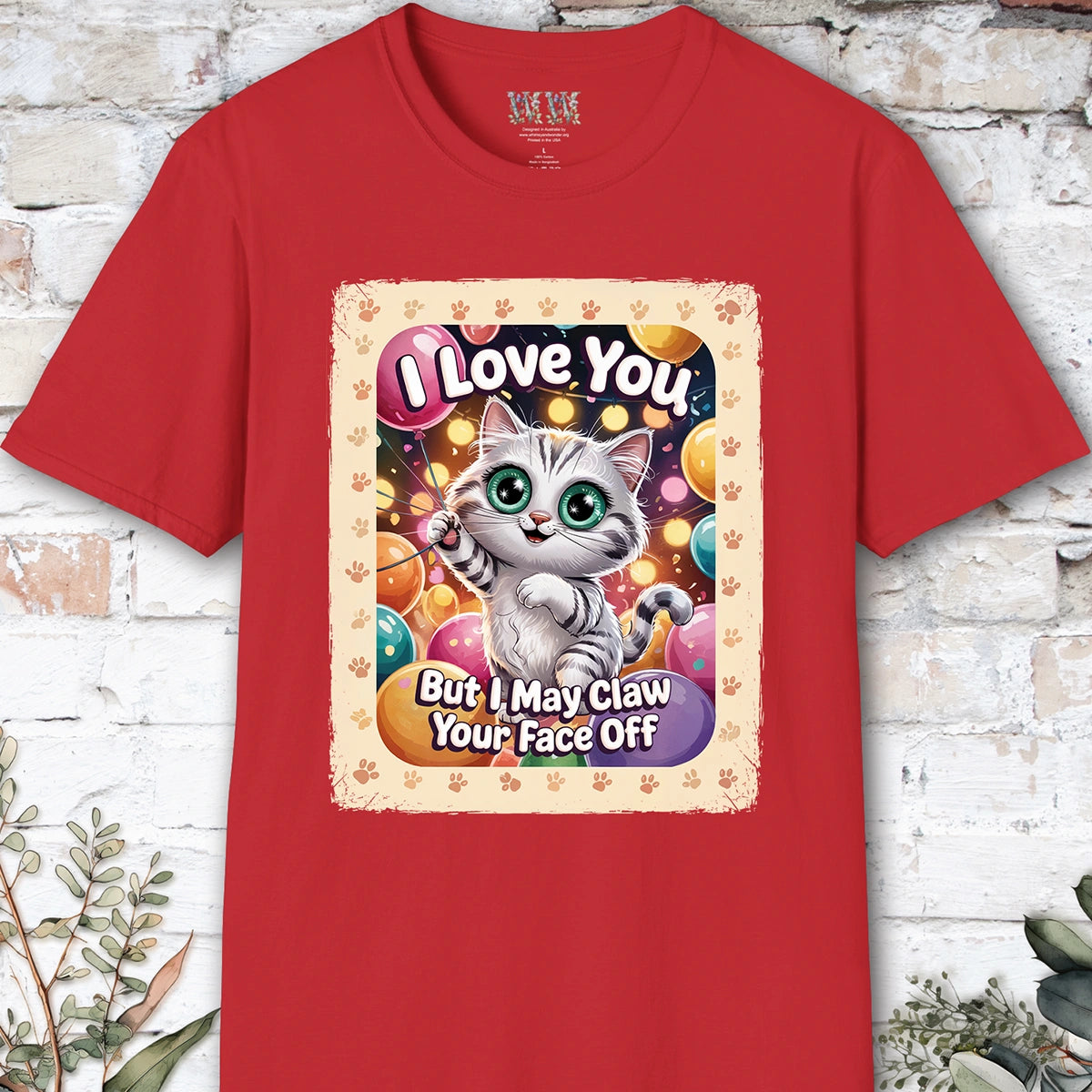 I Love You Cat #1 T shirt
