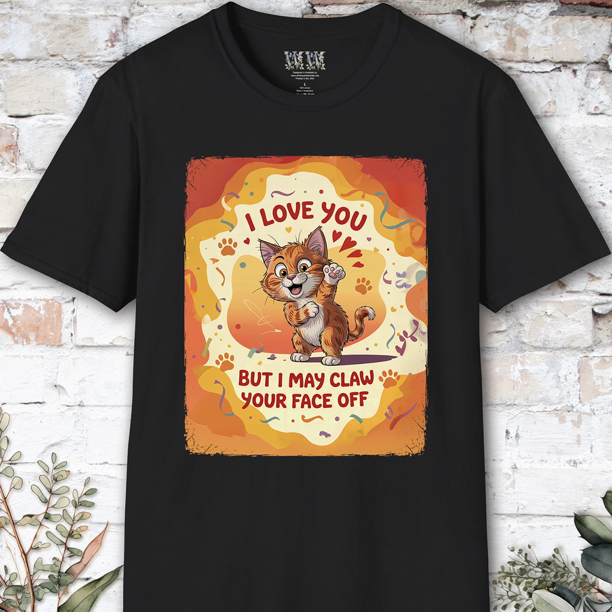 I Love You Cat #3 T shirt