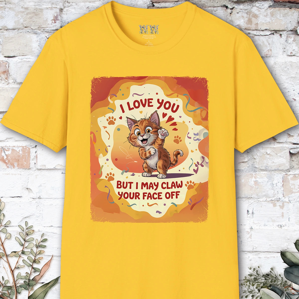 I Love You Cat #3 T shirt