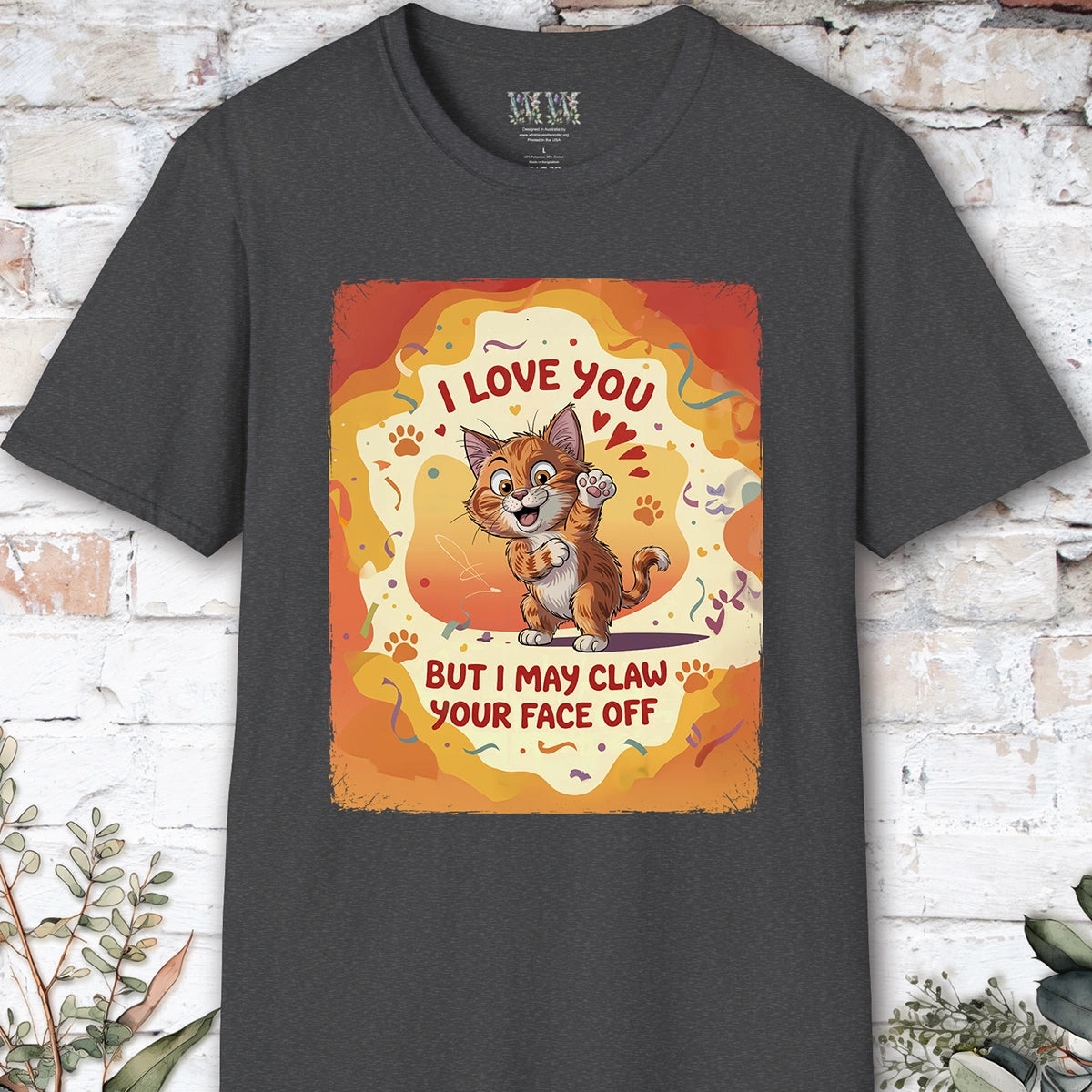 I Love You Cat #3 T shirt