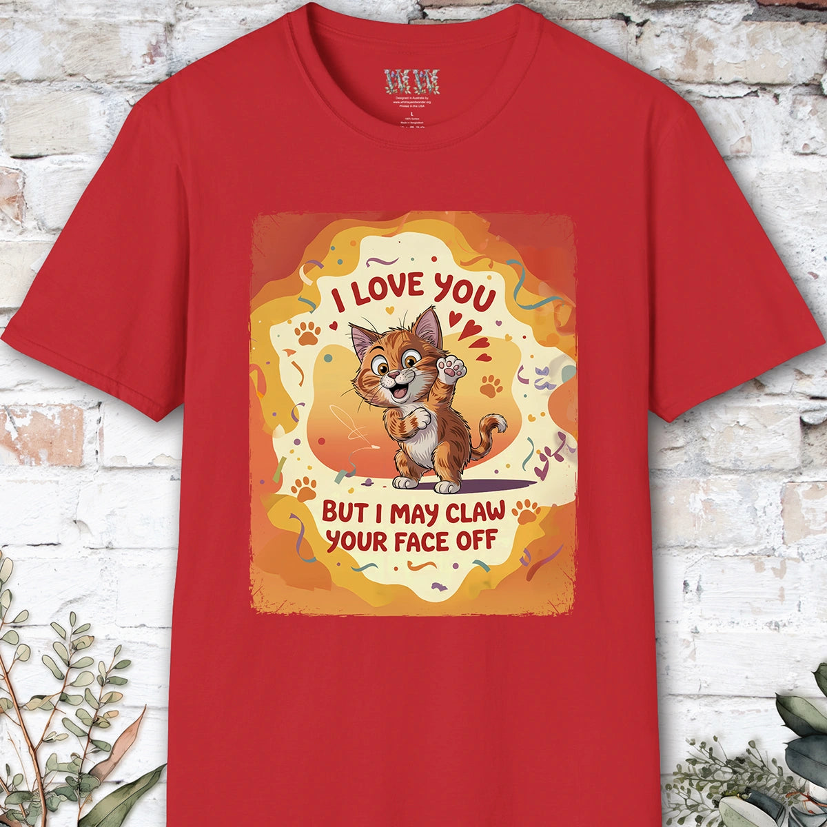 I Love You Cat #3 T shirt