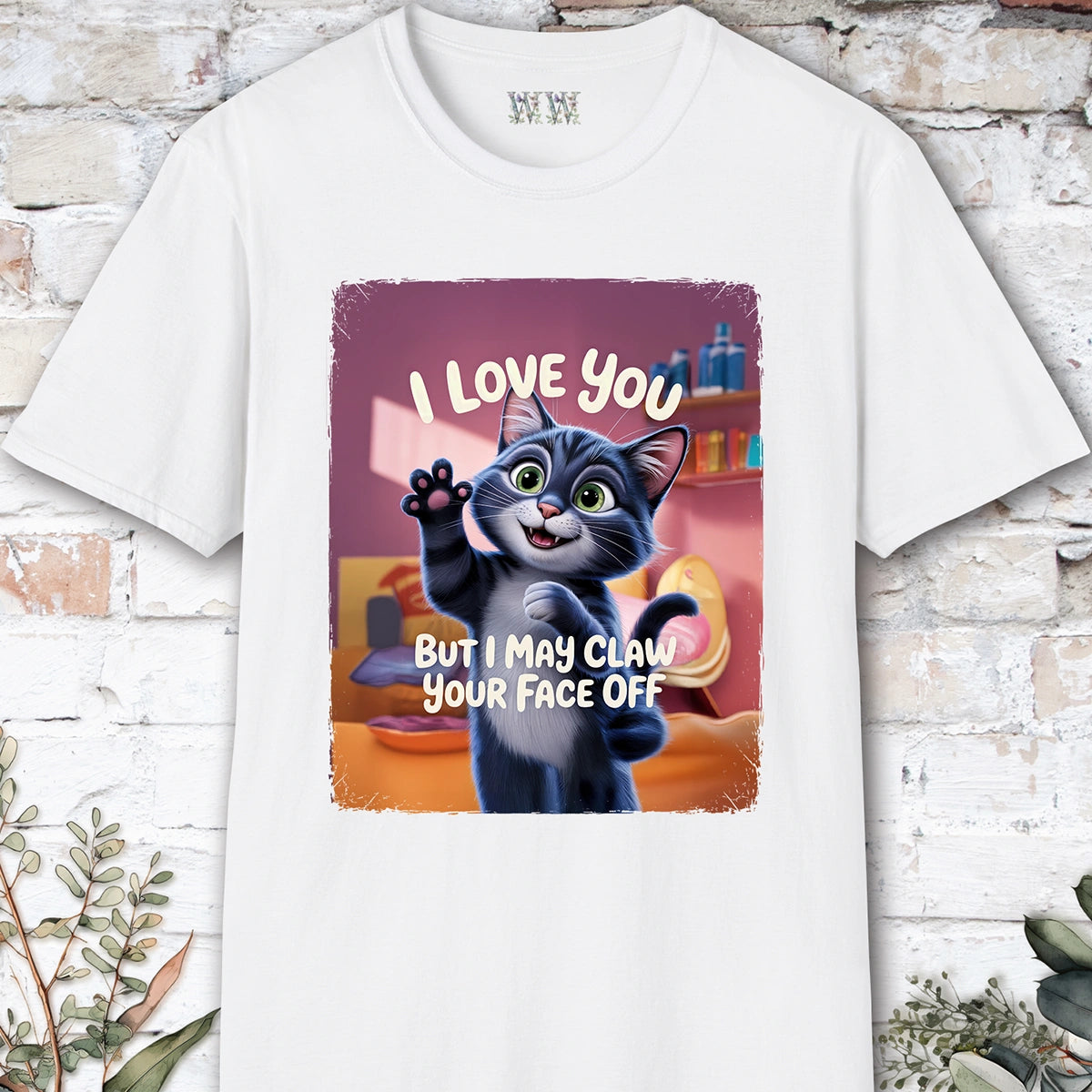 I Love You Cat #4 T shirt