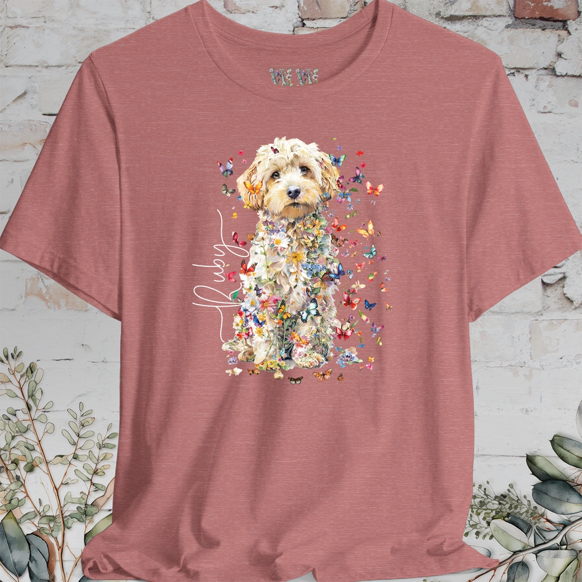 Cavachon #1 Floral Personalized T shirt