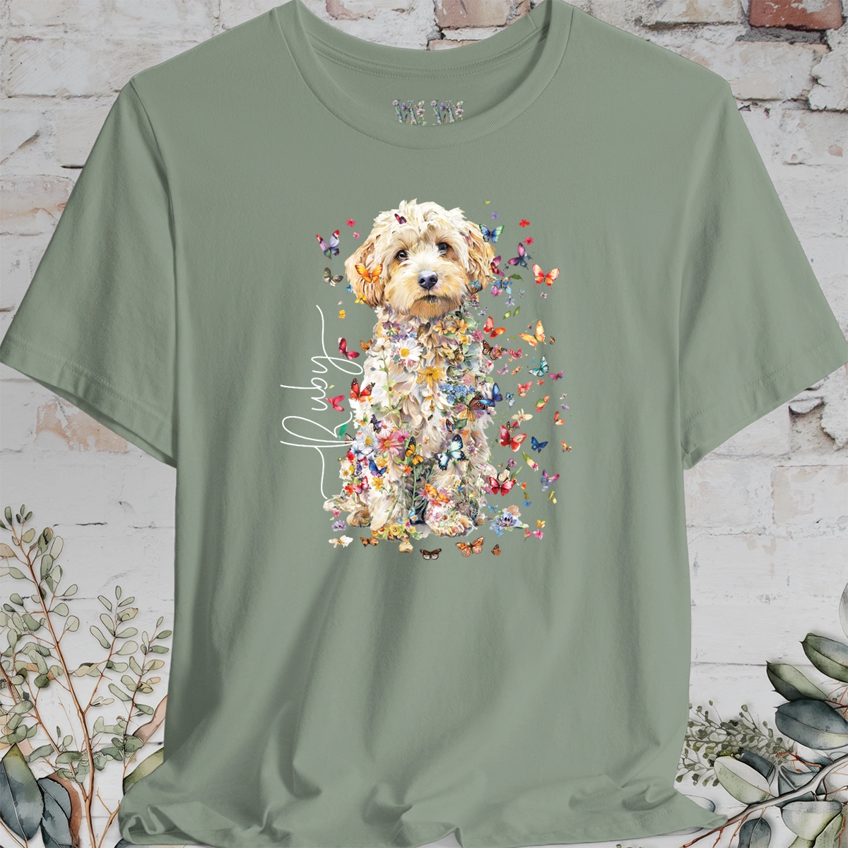 Cavachon #1 Floral Personalized T shirt