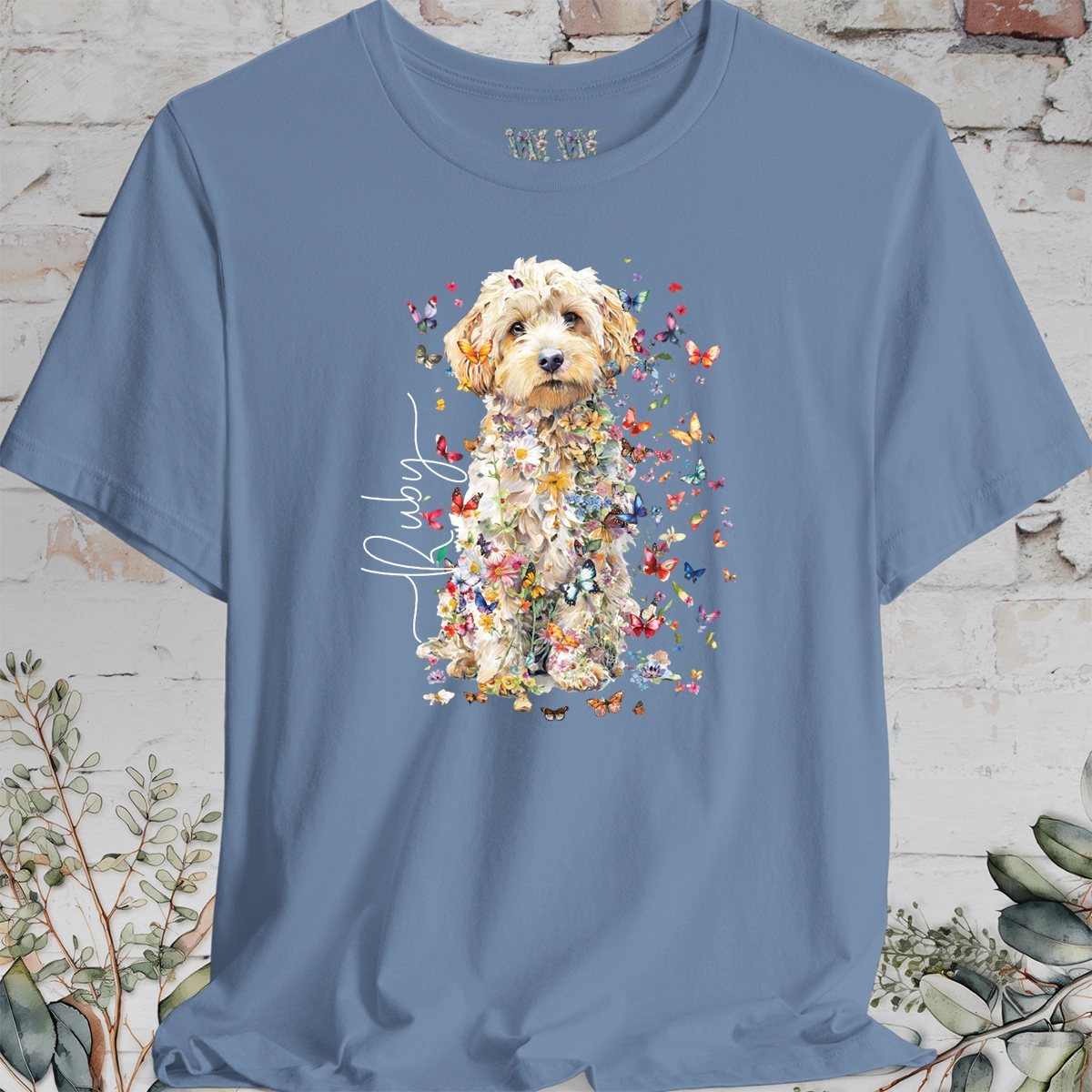 Cavachon #1 Floral Personalized T shirt