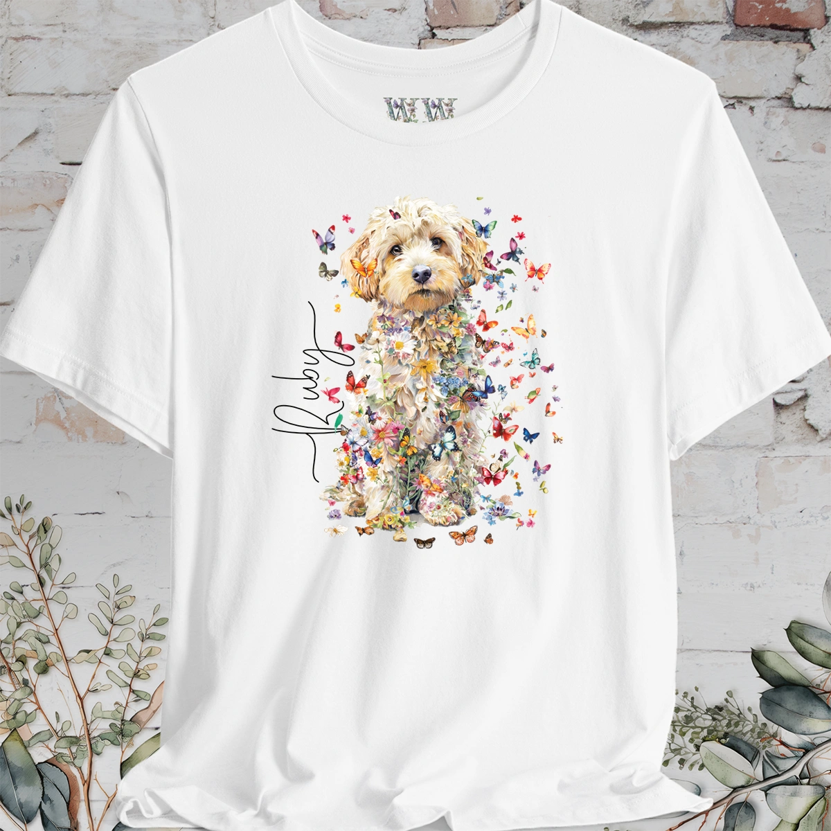 Cavachon #1 Floral Personalized T shirt
