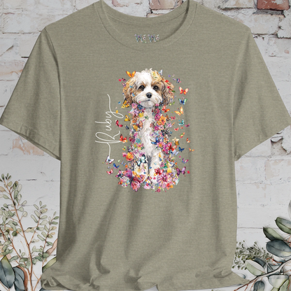 Cavachon #2 Floral Personalized T shirt