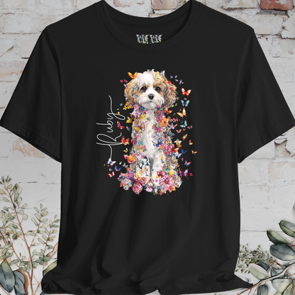 Cavachon #2 Floral Personalized T shirt