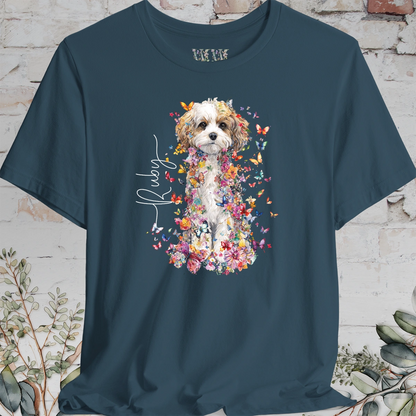 Cavachon #2 Floral Personalized T shirt