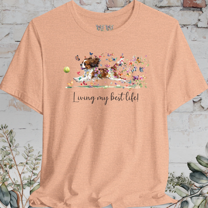 Cavalier King Charles Spaniel "Living my best life" Unisex T shirt