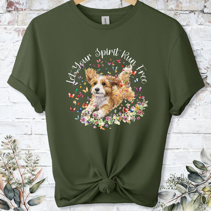 Cavapoo/Cavoodle #2 Let your spirit run free, Unixex  T shirt