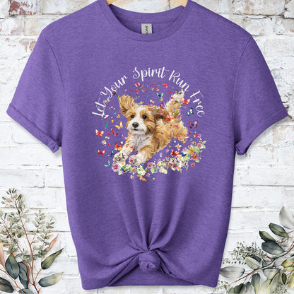 Cavapoo/Cavoodle #2 Let your spirit run free, Unixex  T shirt