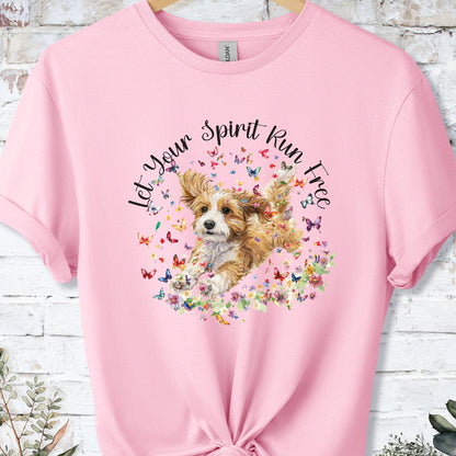Cavapoo/Cavoodle #2 Let your spirit run free, Unixex  T shirt