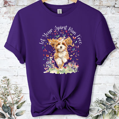 Cavapoo/Cavoodle #3 Let your spirit run free, Unixex  T shirt