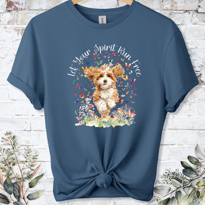 Cavapoo/Cavoodle #3 Let your spirit run free, Unixex  T shirt