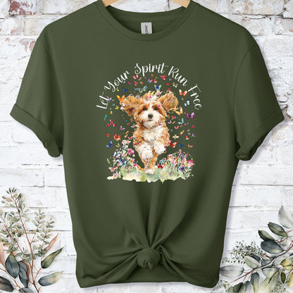 Cavapoo/Cavoodle #3 Let your spirit run free, Unixex  T shirt
