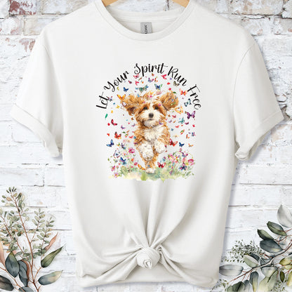 Cavapoo/Cavoodle #3 Let your spirit run free, Unixex  T shirt