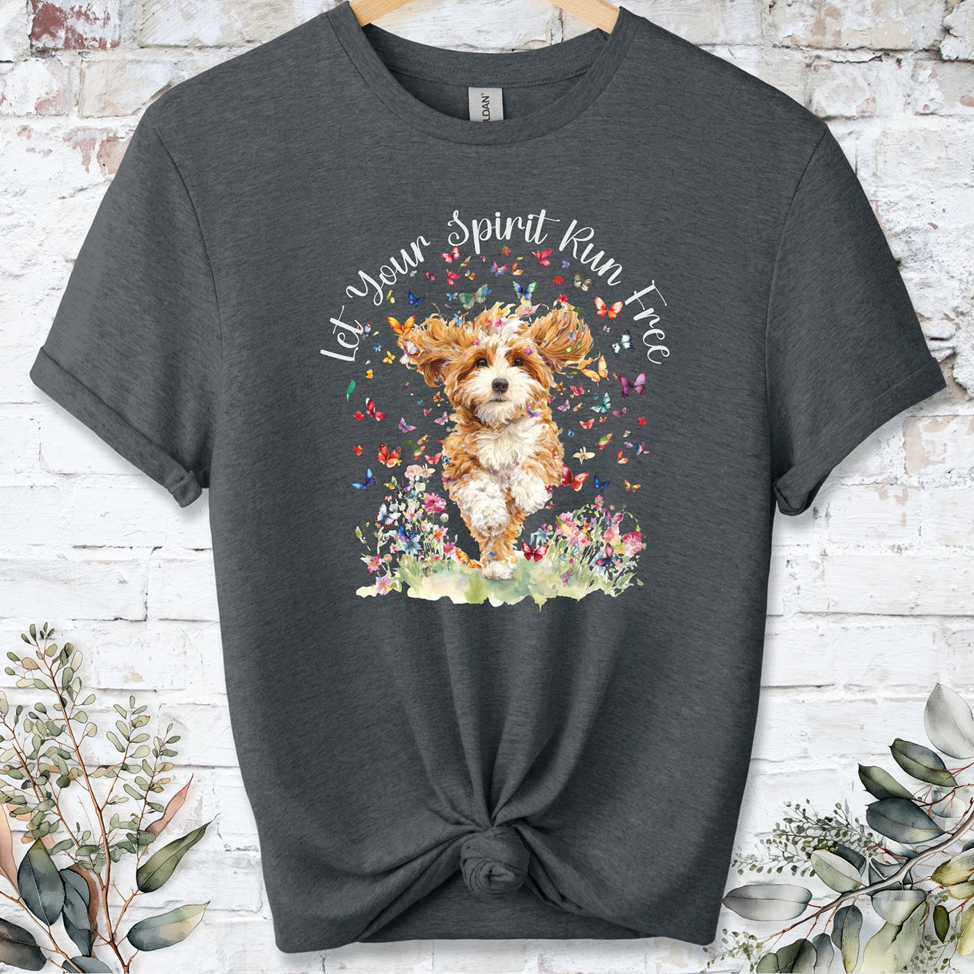 Cavapoo/Cavoodle #3 Let your spirit run free, Unixex  T shirt